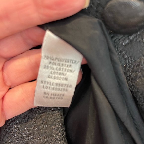 BADGLEY MISCHKA Black 2-Piece Evening:Cocktail Suit Excellent Condition SZ 2 - Picture 7 of 7